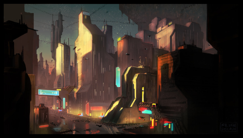 Illustration for article titled Dark City, Cool Art: Awesome Neo-Noir and Urban Fantasy Cityscapes